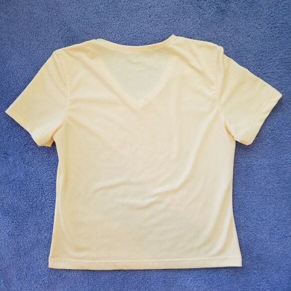 Moret Ultra Workout Athletic Exercise Activewear Top Yellow Size Medium - Picture 8 of 9